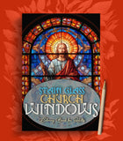 Stain Glass Windows Bible Grayscale Coloring Book (Digital)