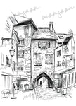 Cities Coloring Book for Adults - Cities, Houses, Castles 1 (Printbook)