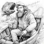 Fisherman´s Sailor´s Yarn Fishing Coloring Book (Printbook)