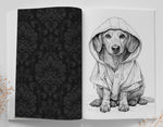 Dachshund Grayscale Coloring Book (Printbook)