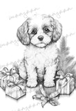 Christmas Dogs Coloring Book for Adults (Printbook)