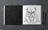Grumpy Dogs Grayscale Coloring Book (Printbook)