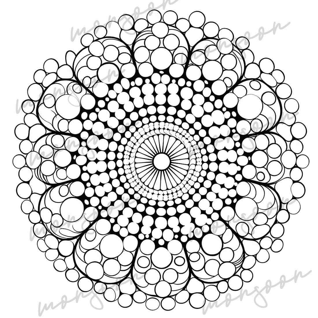 Dot Painting Mandalas Coloring Book (Printbook) – Monsoon Publishing USA