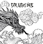 chinese dragons coloring book for adults