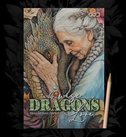 A wise dragons love Coloring Book for Adults (Printbook)
