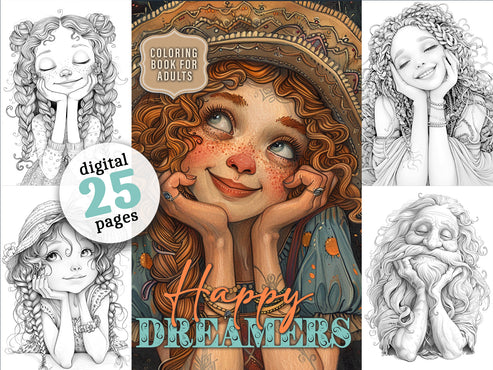 Happy Dreamers Coloring Book (Digital) – Monsoon Publishing USA