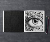 Eyes Grayscale Coloring Book (Digital)