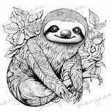 Sloth Coloring Book for Adults Grayscale (Printbook)