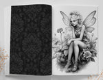 Fairies Grayscale Coloring Book for Adults (Printbook)