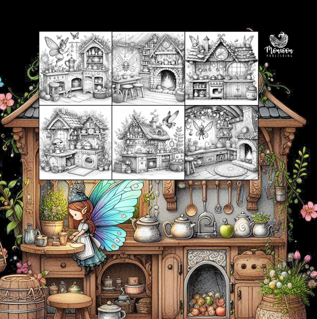 Fairy Kitchen Coloring Book (Digital) – Monsoon Publishing USA
