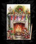 Christmas Fireplaces Coloring Book for Adults (Printbook)