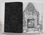 Christmas Fireplaces Coloring Book for Adults (Digital)