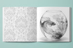 Fish Bowl Fish Grayscale Coloring Book (Printbook)