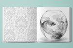 Fish Bowl Fish Grayscale Coloring Book (Digital)