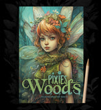 Pixies in the Woods Coloring Book (Printbook)