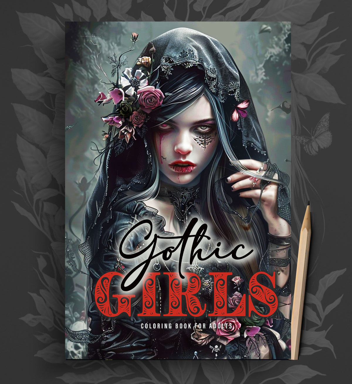 Gothic Girls Coloring Book Grayscale (Printbook) – Monsoon Publishing USA