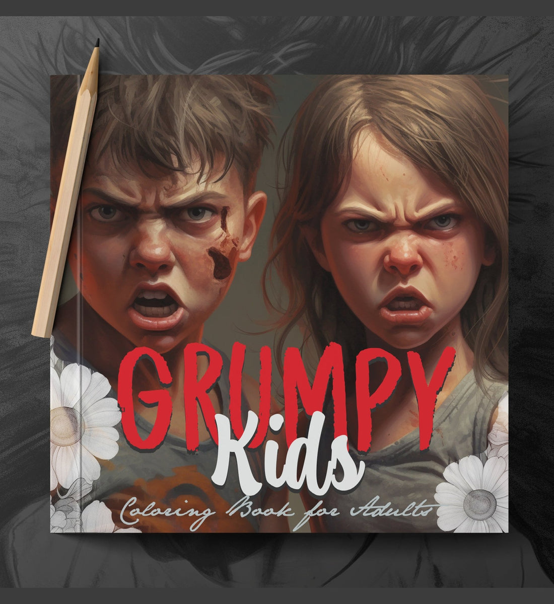 Grumpy Kids Coloring Book Grayscale (Printbook) – Monsoon Publishing USA