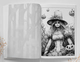 Halloween Coloring Book Grayscale (Printbook)