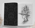 Surreal Hats Fantasy Grayscale Coloring Book (Printbook)