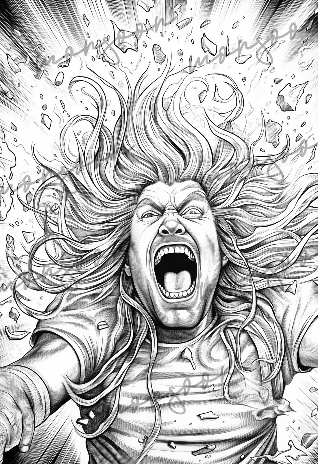 Heavy Metal Coloring Book Grayscale (Printbook) – Monsoon Publishing USA