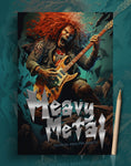 Heavy Metal Grayscale Coloring Book (Digital)