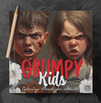 Grumpy Kids Coloring Book Grayscale (Printbook)
