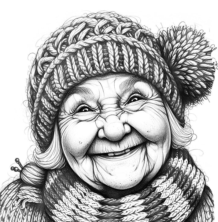 Grannies in the Cold Coloring Book (Digital) – Monsoon Publishing USA