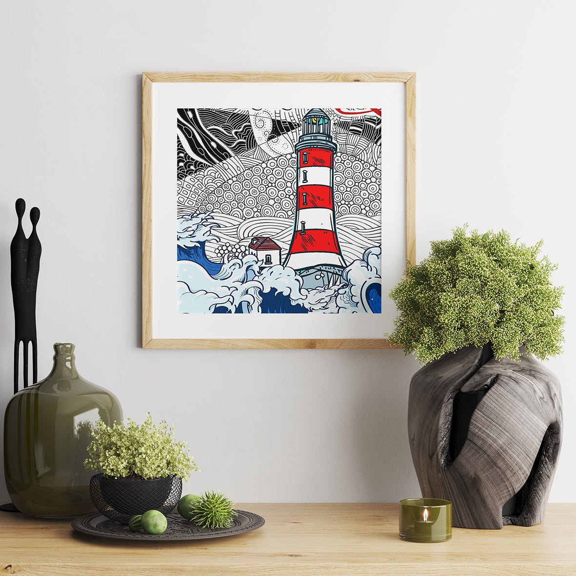 Lighthouses Coloring Book Zentangle (Digital) – Monsoon Publishing USA