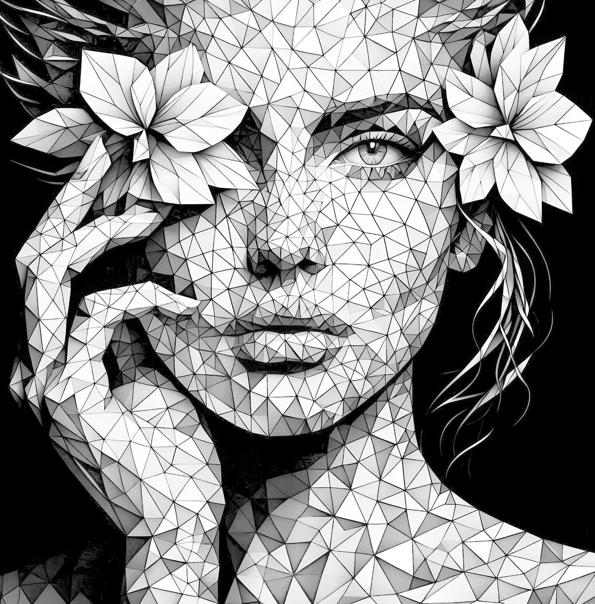 Poly Coloring Abstract Portraits Coloring Book (Digital) – Monsoon Publishing USA