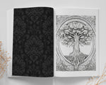 Trees Grayscale Coloring Book (Digital)