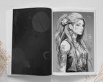 Celestial Punk Grayscale Coloring Book (Printbook)
