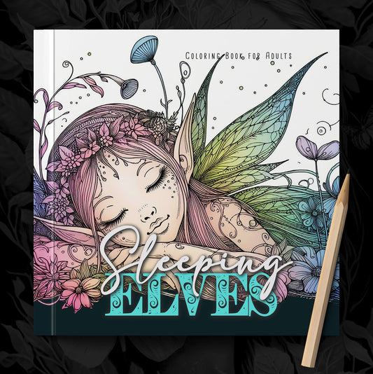 Sleeping Elves Coloring Book (Printbook)
