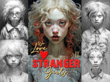 We love stranger girls2 Coloring Book (Printbook)