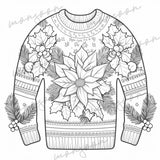 Christmas Sweater Coloring Book for Adults (Printbook)