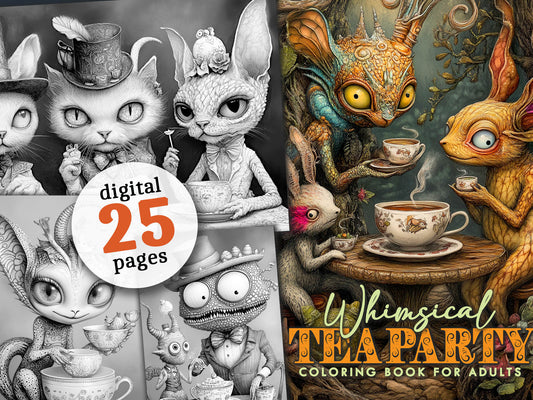 whimsical coloring book creatures monsoon publishing