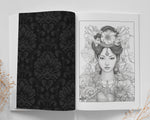 Traditional Thai Beauties Grayscale Coloring Book (Digital)