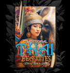 Traditional Thai Beauties Grayscale Coloring Book (Digital)