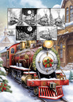 Christmas Trains Coloring Book for Adults (Printbook)