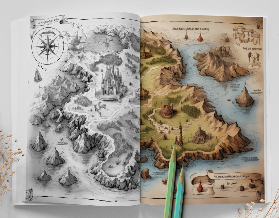 Treasure Map Coloring Book (Printbook) – Monsoon Publishing USA