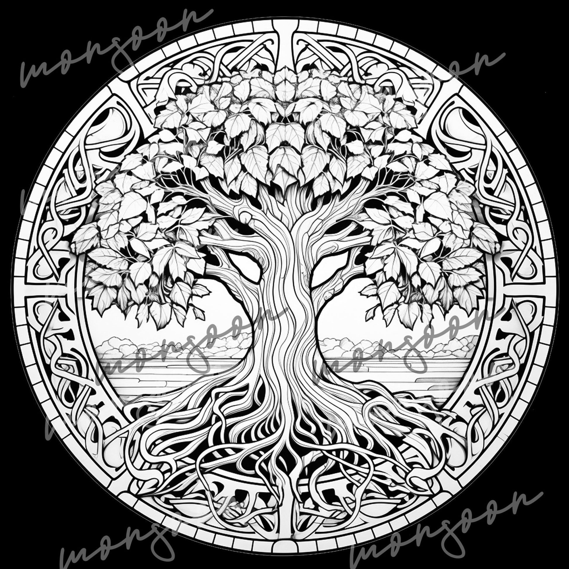 Tree Of Life Coloring Page 56 Awe Inspiring Tree Coloring Pages [Free