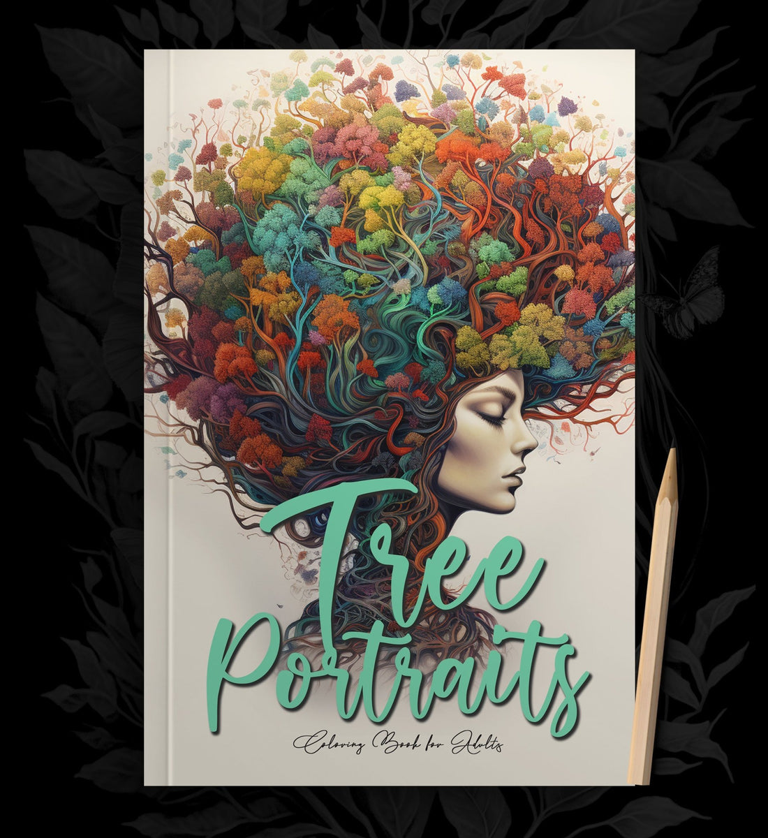 Portrait Ict Tree Tree Portraits Coloring Book Grayscale (Printbook) – Monsoon Publishing USA