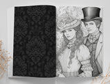 Victorian Grayscale Coloring Book (Digital)