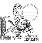 christmas gnomes coloring book for adults
