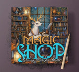 Magic Shop Grayscale Coloring Book (Printbook)