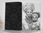 Mothers of the World Grayscale Coloring Book  (Printbook)