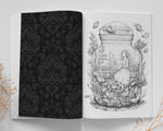 Jars in Wonderland Grayscale Coloring Book (Printbook)