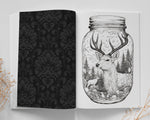 Jars in Wonderland Grayscale Coloring Book (Printbook)