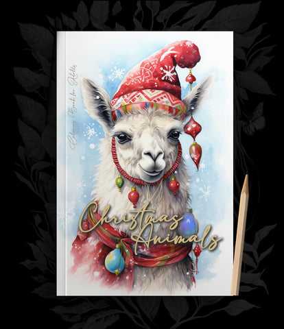Christmas Animals Coloring Book for Adults (Printbook)
