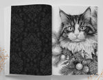 Cats in Christmas Trees Coloring Book for Adults (Digital)