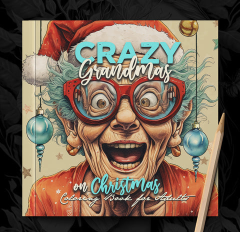 Crazy Grandma on Christmas Coloring Book (Printbook)